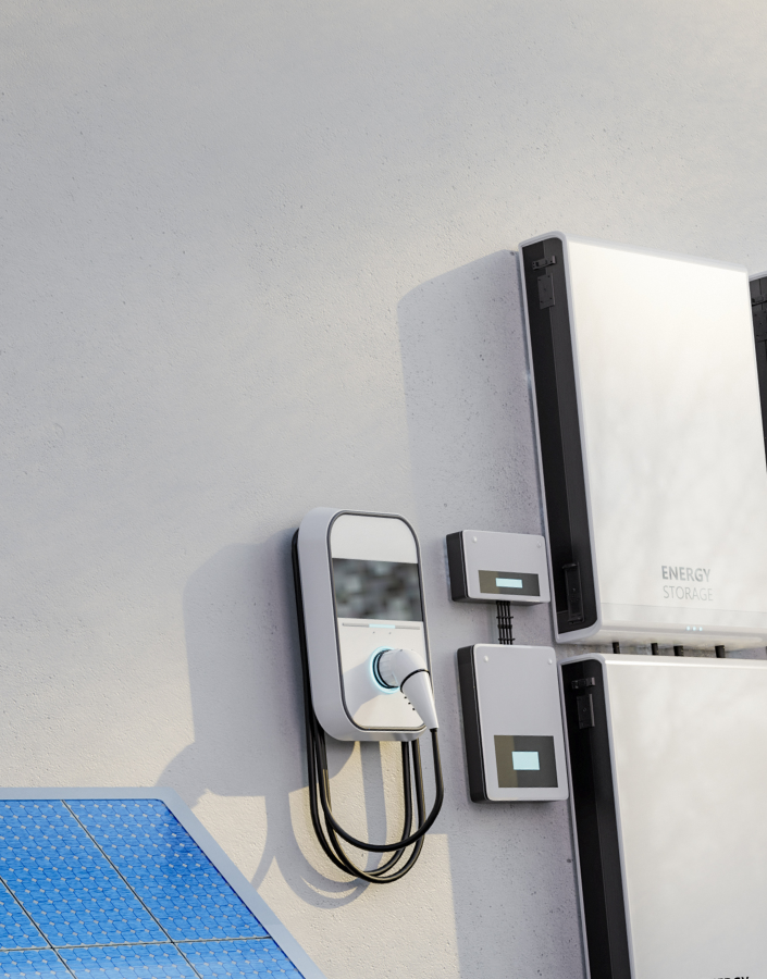 Combined solar and battery package